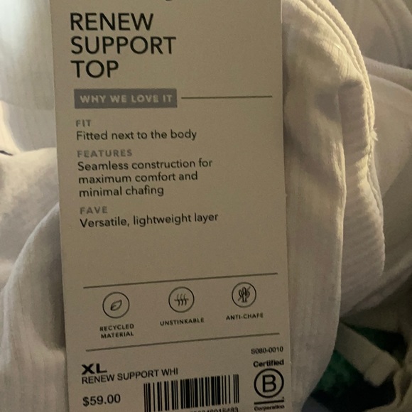 NWT Athleta Renew Support Top - Picture 5 of 5